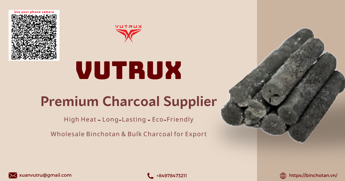 Premium charcoal supplier – VUTRUX provides high heat long-lasting charcoal, eco-friendly BBQ charcoal, and wholesale Binchotan charcoal. Reliable bulk charcoal for export with sustainable production.