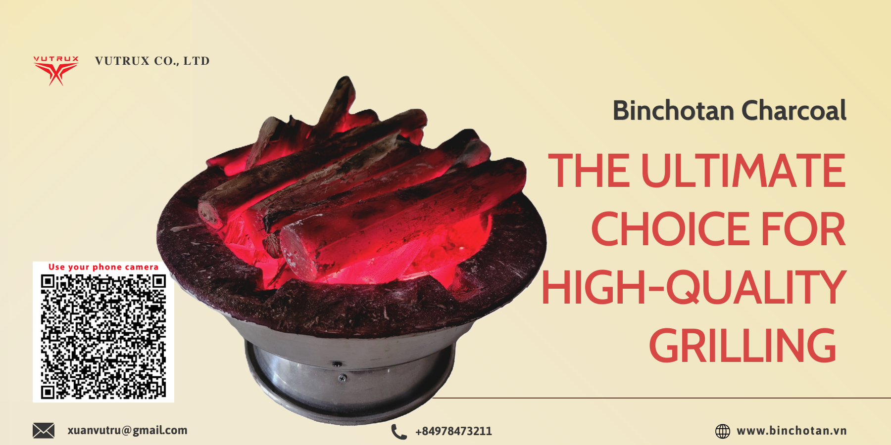 Binchotan Charcoal – Premium white charcoal with high heat, long-lasting burn, and eco-friendly properties. Ideal for grilling, BBQ, and professional use. Trusted charcoal supplier for wholesale Binchotan charcoal and bulk exports.