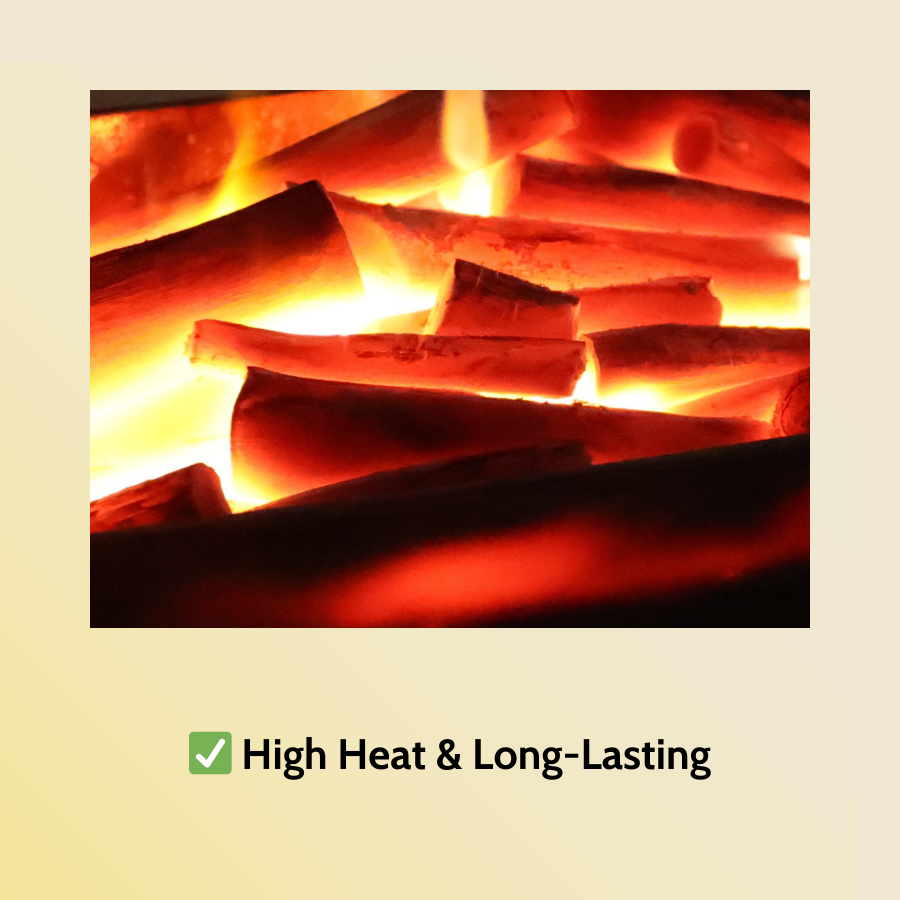 Binchotan Charcoal – Premium white charcoal with high heat and long-lasting burn, perfect for grilling and professional use.