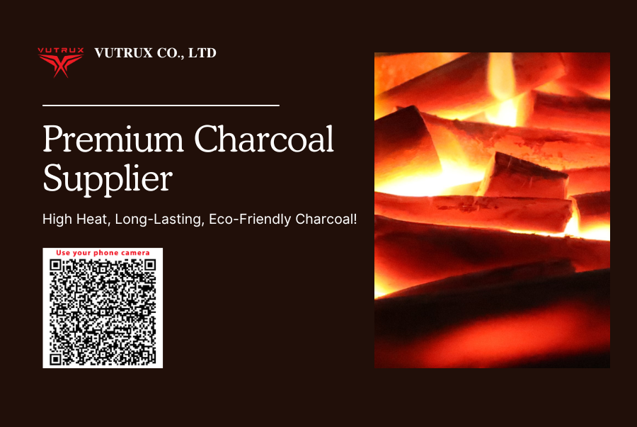 VUTRUX – Premium charcoal supplier offering high heat, long-lasting charcoal. Eco-friendly BBQ charcoal and wholesale Binchotan charcoal for restaurants, BBQ shops, and bulk export worldwide.