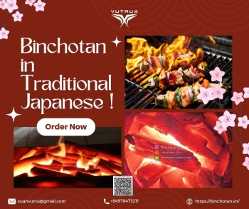 What is the role of Binchotan in traditional Japanese cuisine?